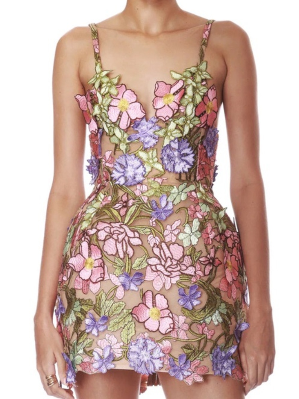 Bronx and Banco Iris Floral Aria Mini Dress
